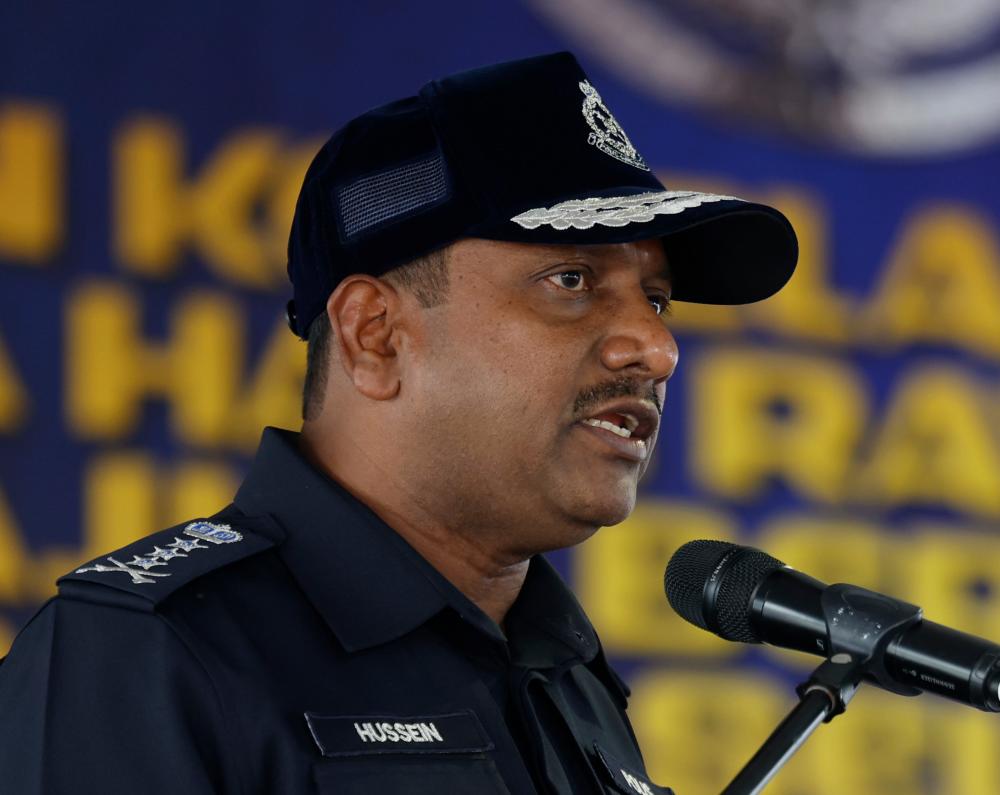 Selangor police chief, Datuk Hussein Omar Khan. - BERNAMApix