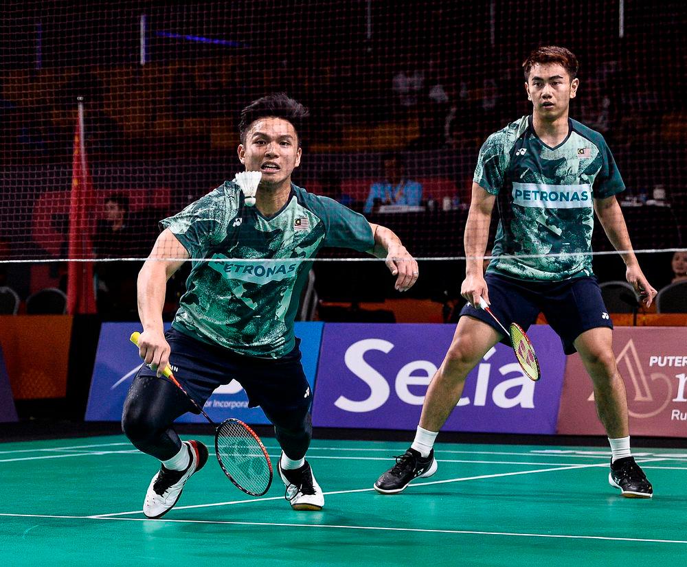National professional men’s doubles pair Goh Sze Fei-Nur Izzuddin Rumsani - Photo by BERNAMA