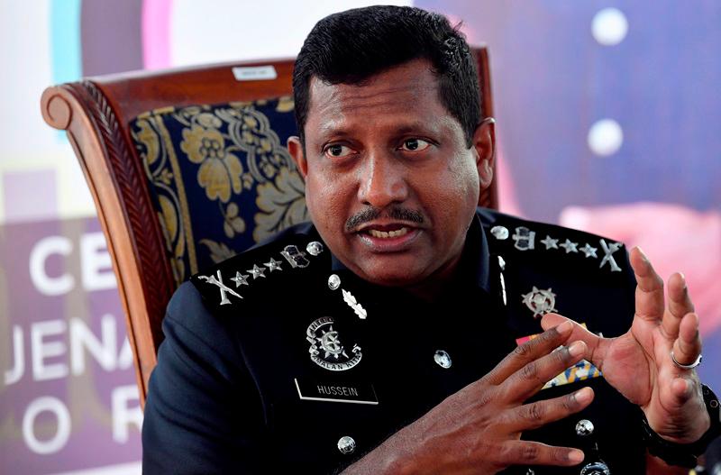 Selangor Police Chief, Datuk Hussein Omar Khan. - BERNAMApix