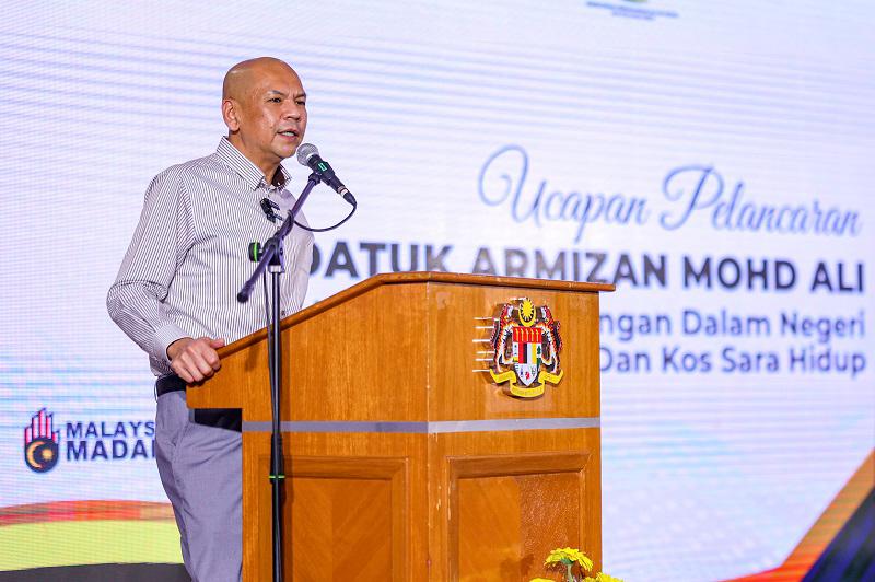 Minister of Domestic Trade and Cost of Living (KPDN), Datuk Armizan Mohd Ali. - BERNAMApix