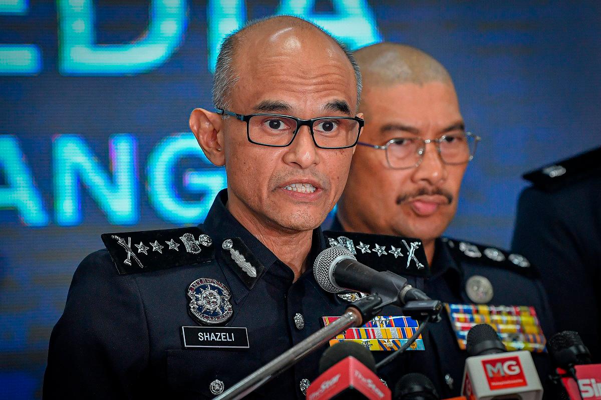 Ketua Polis Selangor Datuk Shazeli Kahar. - fotoBERNAMA
