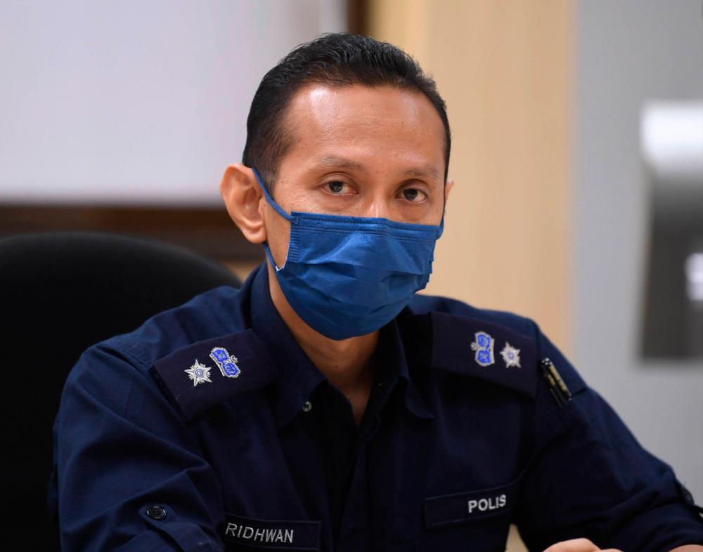 Kuala Langat police chief, Ahmad Ridhwan Mohd Nor @ Salleh. - BERNAMApix