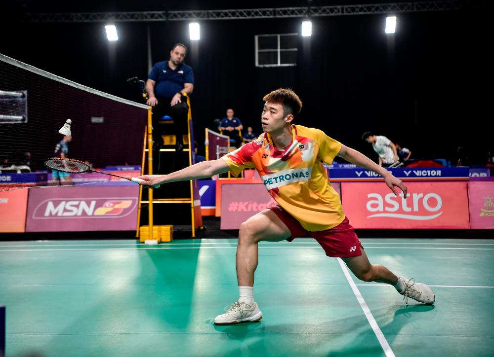 National singles shuttler, Ng Tze Yong. - BERNAMAPIX