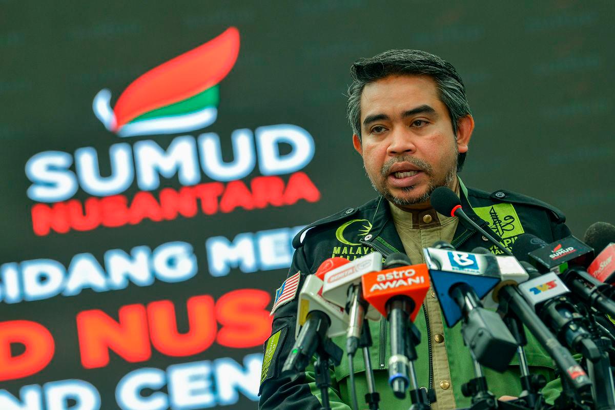 Ketua Pegawai Eksekutif Majlis Perundingan Pertubuhan Islam Malaysia (MAPIM) Datuk Dr Ahmad Sani Araby Al-Kahery pada sidang media keadaan terkini Misi Global Sumud Flotilla (GSF) di Pusat Gerakan Sumud Nusantara (SNCC)- fotoBERNAMA