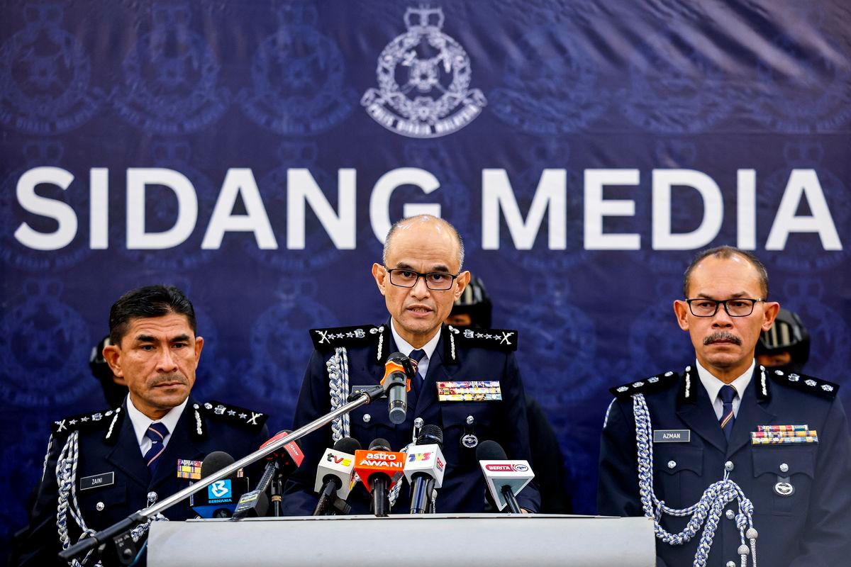 Ketua Polis Selangor, Datuk Shazeli Kahar, pada sidang media- BERNAMA