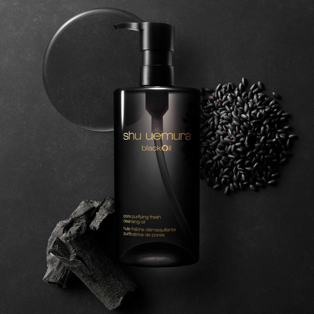 $!Shu Uemura’s blackOil Pore Purifying Fresh Cleansing Oil.