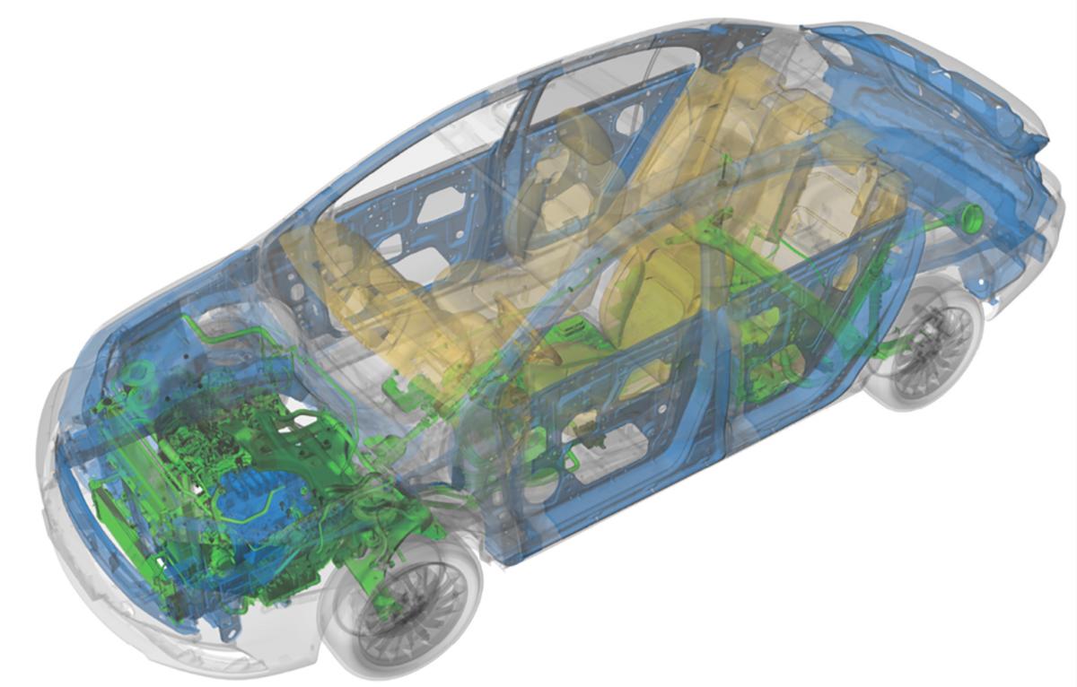 Proven crash safety with optimized weight: FEV and Nature Architects use artificial intelligence to develop innovative car body designs. Source: Nature Architects