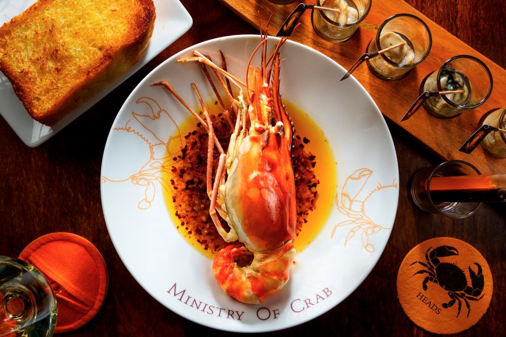 $!Ministry of Crab flies in all its seafood from Sri Lanka for peak freshness.