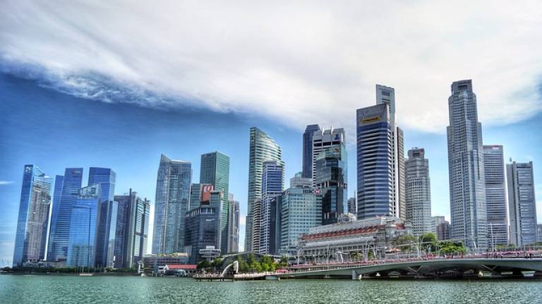 The Singapore skyline. — AFP