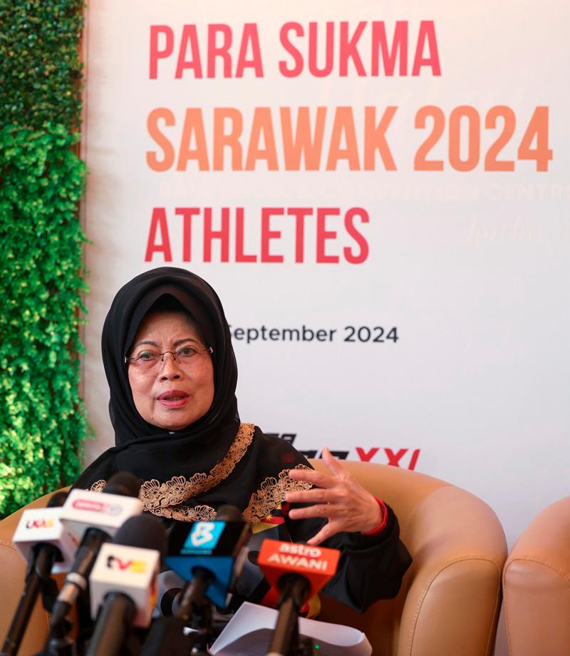 Menteri Pembangunan Wanita, Kanak-kanak dan Kesejahteraan Komuniti Sarawak, Datuk Seri Fatimah Abdullah. - BERNAMApix