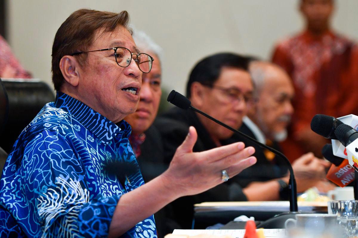 Sarawak Premier Tan Sri Abang Johari Tun Openg - BERNAMApix