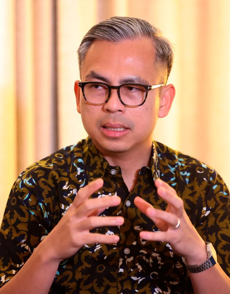 Communications Minister, Fahmi Fadzil. - BERNAMApix