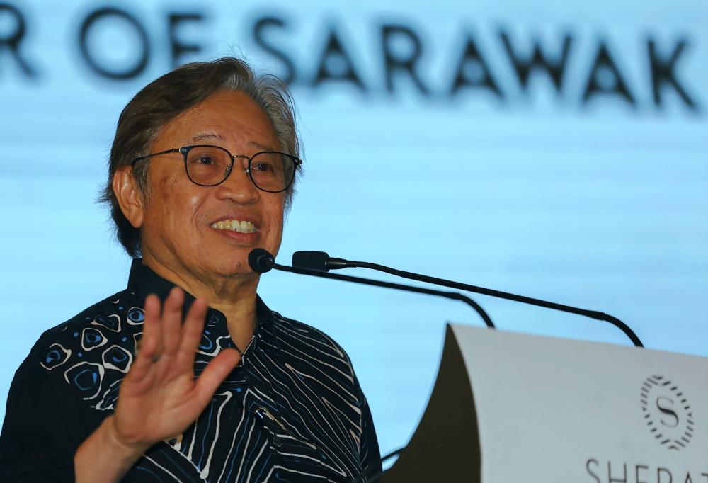 Premier Sarawak, Tan Sri Abang Johari Tun Openg - fotoBERNAMA