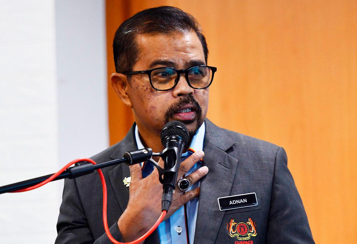 CUEPACS president Datuk Dr Adnan Mat. - BERNAMApix