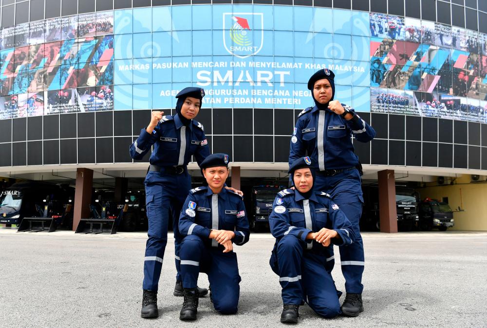 (from left) Nur Fitrah Amirah Sohaidi, Avlyanie Moidi, Noor Farhana Ismail dan Nurul Fatin Fazlin Bazeli. BERNAMApix