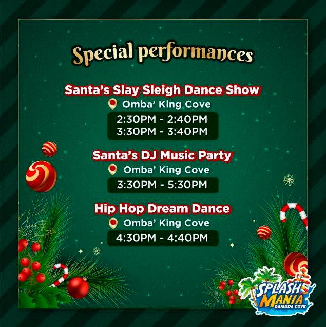 ‘Santa’s Ho-Ho-Holidays’ at SplashMania Waterpark $!‘Santa’s Ho-Ho-Holidays’ at SplashMania Waterpark