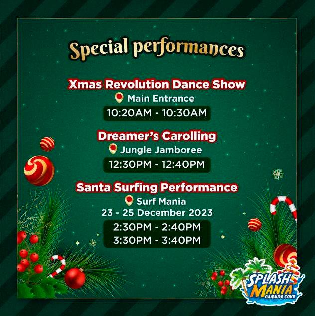 ‘Santa’s Ho-Ho-Holidays’ at SplashMania Waterpark $!‘Santa’s Ho-Ho-Holidays’ at SplashMania Waterpark