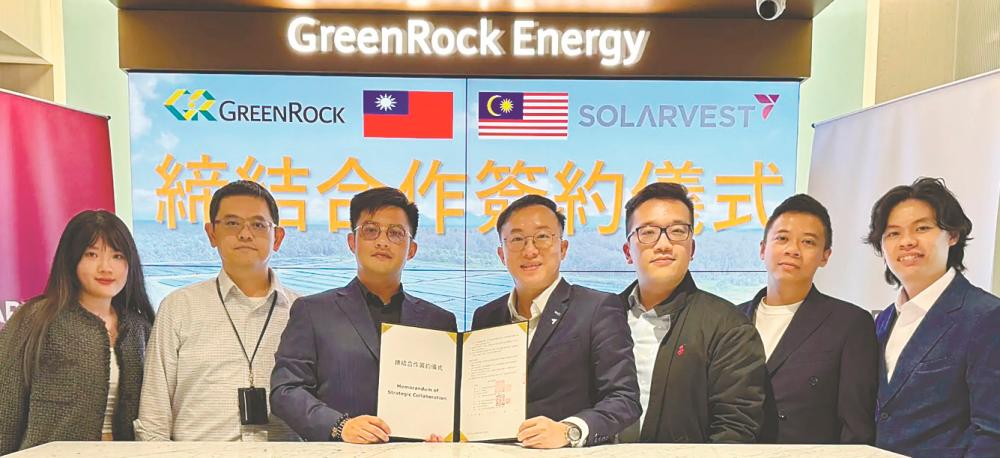 GreenRock Energy is the first Taiwanese company to participate in Malaysian government green energy projects. – Solarvest pic