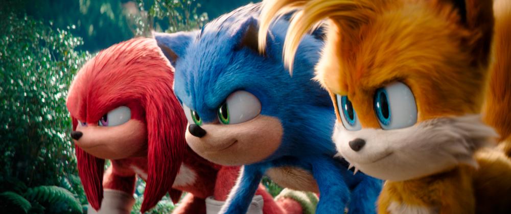 $!The bond between Sonic (Schwartz), Tails (O’Shaughnessey) and Knuckles (Elba) remains the story’s emotional core.