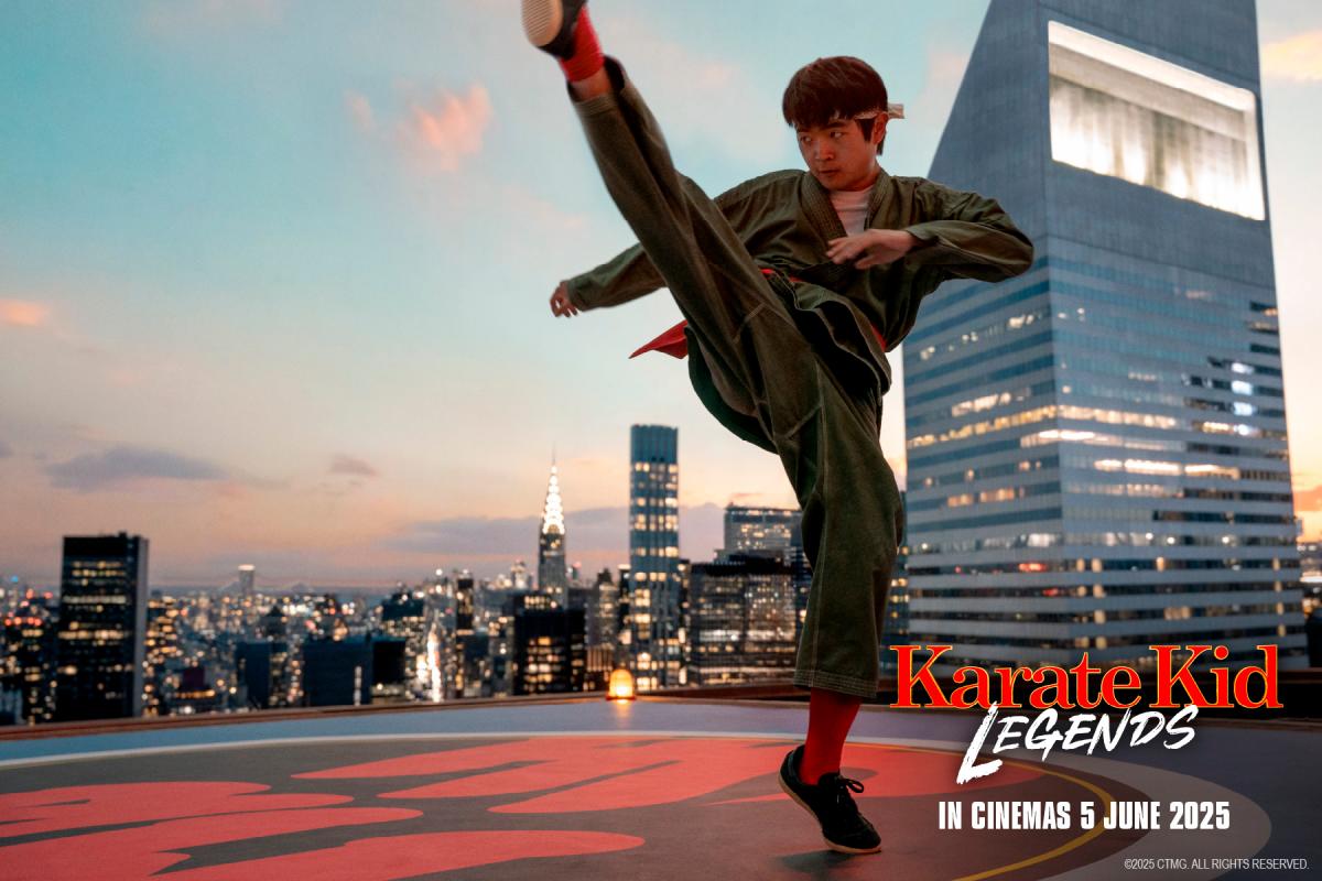 (3) Chan, Macchio and Wang unite across generations for an epic martial arts showdown in Karate Kid: Legends. $!(3) Chan, Macchio and Wang unite across generations for an epic martial arts showdown in Karate Kid: Legends.