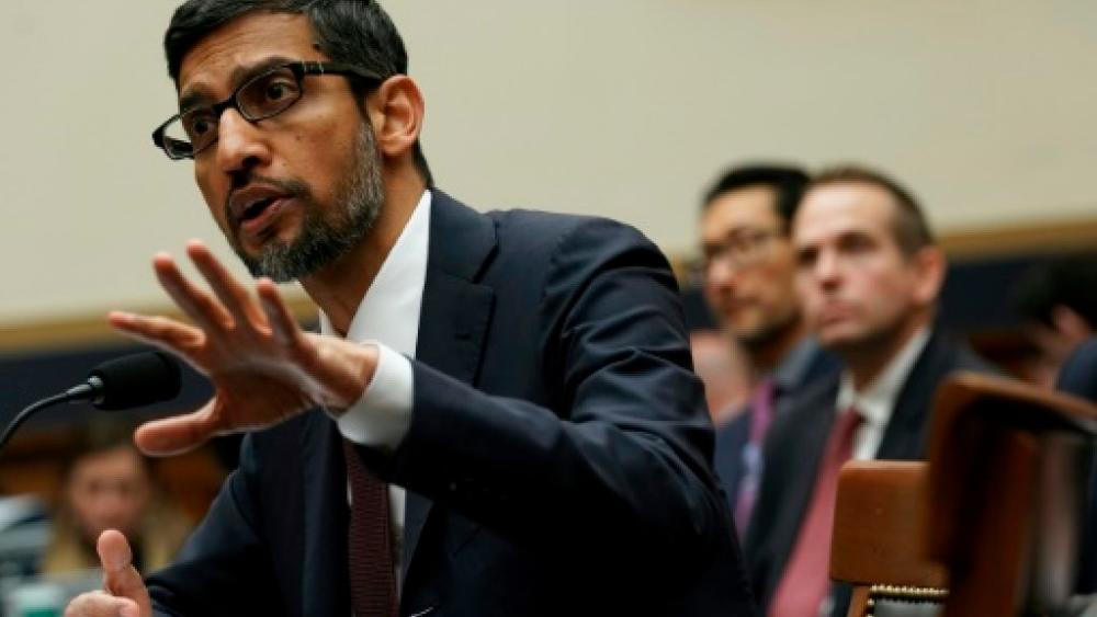Google CEO Sundar Pichai told lawmakers in December the internet giant acknowledges a need for national privacy regulations. — AFP