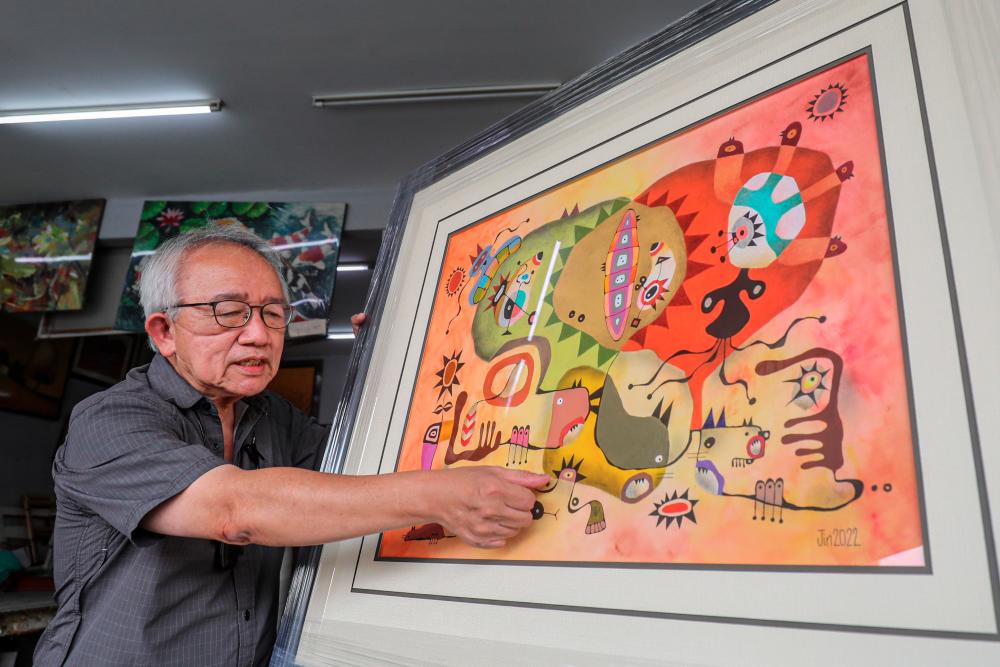 In the span of two years, Lim Siang Jin created around 200 pieces of art. – Sunpix by Mohd Amirul Syafiq Mohd Din