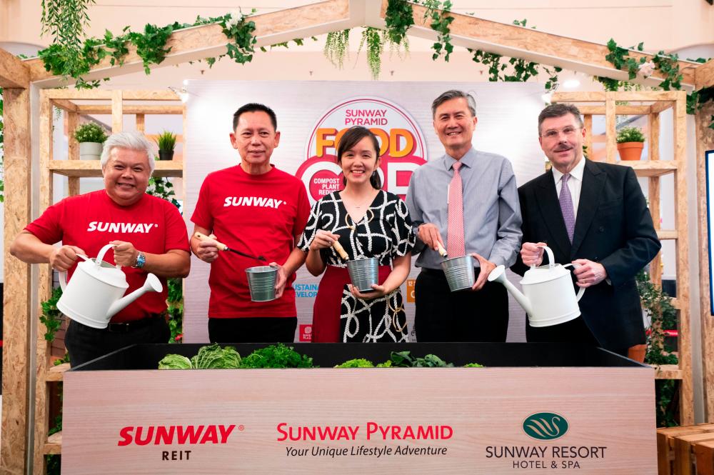 From left: Tan, Chan, Michelle Ng, Jeffrey Ng and Scholl.