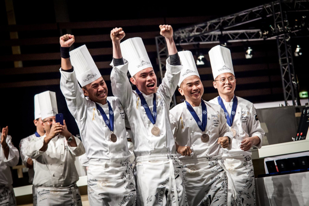 (From left) Chefs Patrick Siau, Tan Wei Loon, Otto Tay and Loi Ming Ai.