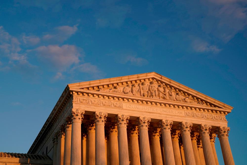 A general view of the U.S. Supreme Court building at sunset in Washington, U.S. November 10, 2020. — Reuters