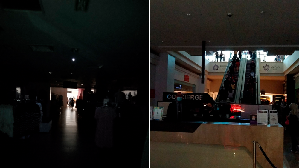 July 27, 2022. Suria KLCC power outage. Credit: Social media.