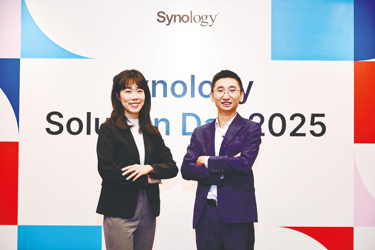 hachawan and Synology Malaysia country manager Jason Sin at the media briefing on Synology Solution Day 2025.