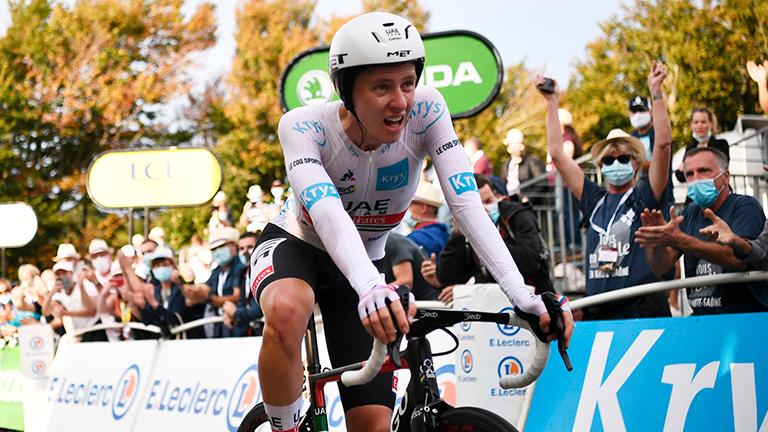 Pogacar edges Roglic again to win third stage of Basque tour