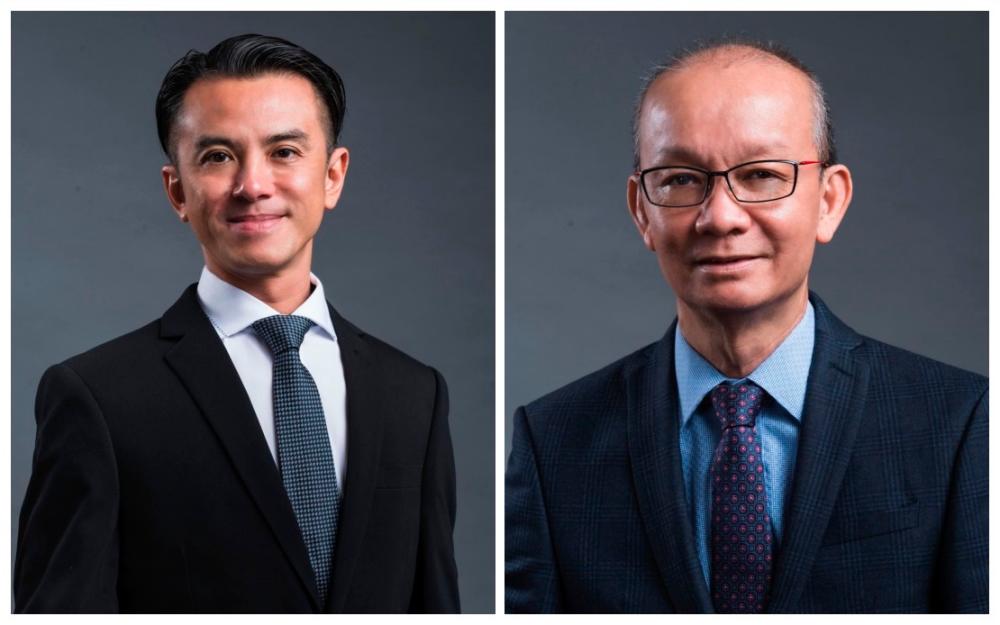 CBRE/WTW group managing director Tan Ka Leong (left) and adviser Foo Gee Jen.