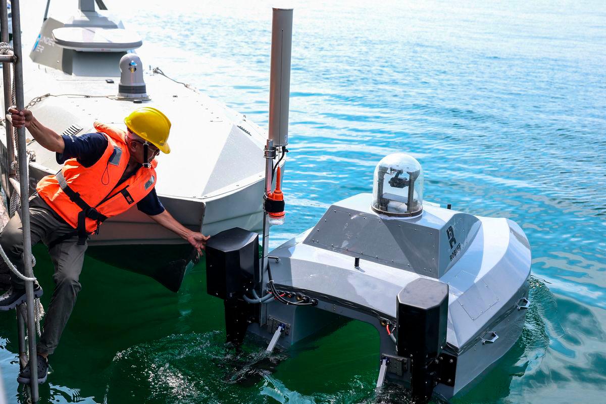 Taiwan tests sea drones as China keeps up military pressure