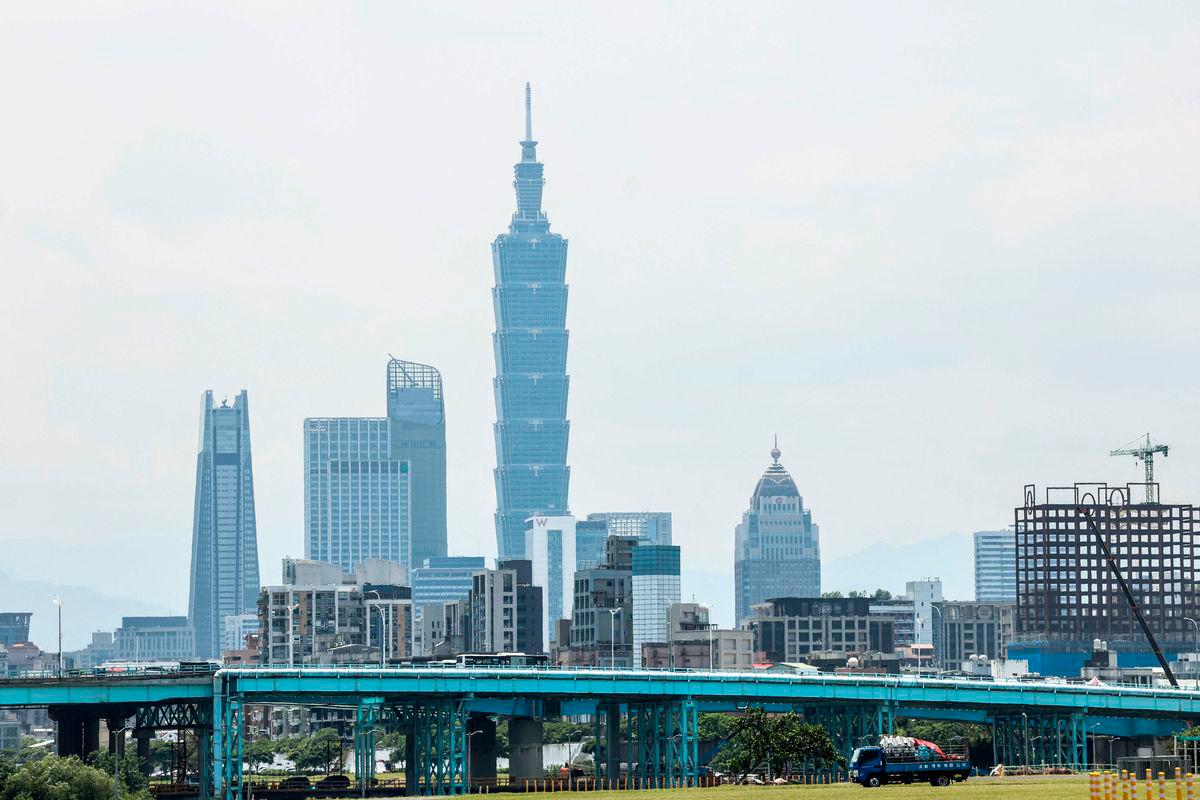 Taiwan’s landmark Taipei 101 building is seen from a park in Taipei on May 16, 2025. AFPpix