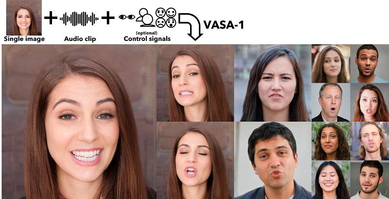 Microsoft develops VASA-1 that creates realistic talking faces ...