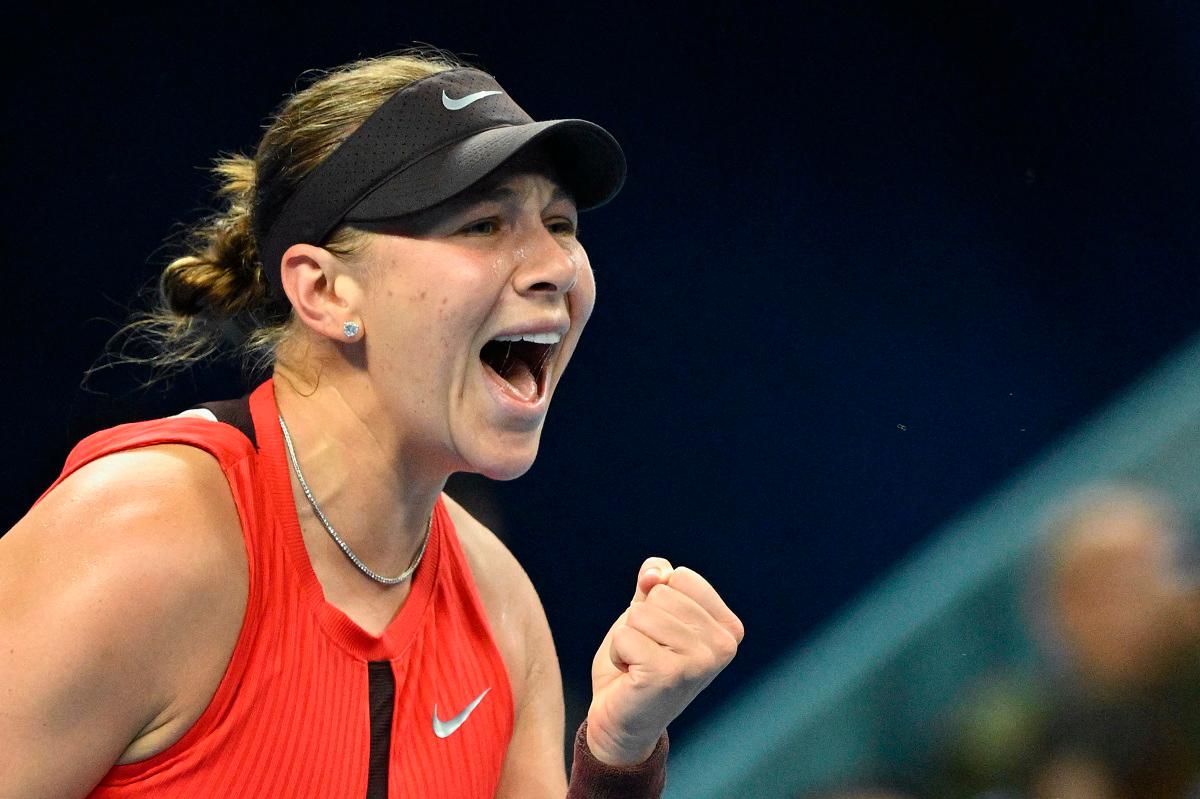 USA’s Amanda Anisimova. - Greg Baker / AFP