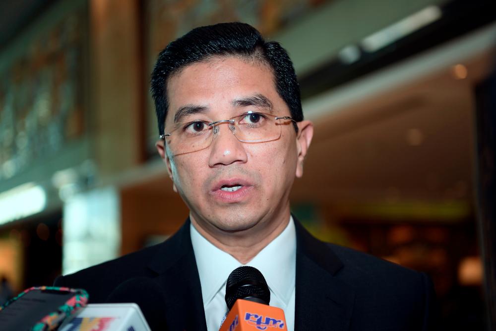 Economic Affairs Minister Datuk Seri Mohamed Azmin Ali. — Bernama