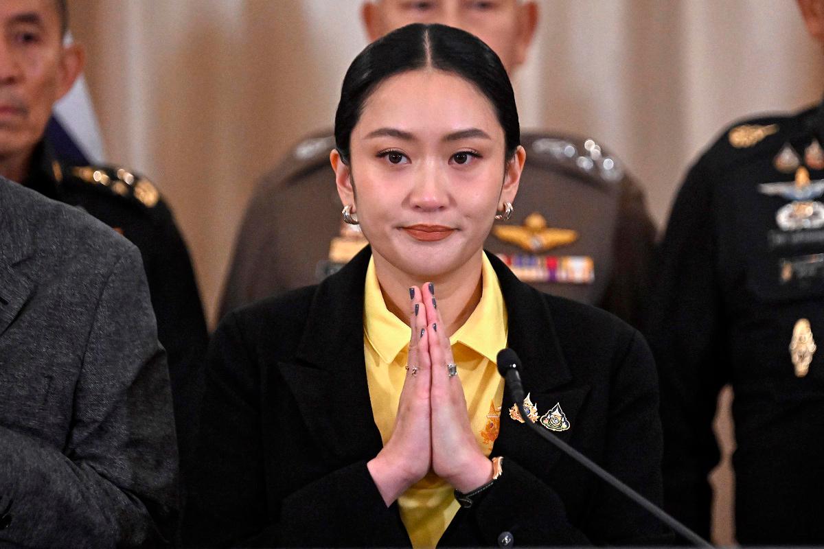 Thailand’s Prime Minister Paetongtarn Shinawatra (C). - Lillian SUWANRUMPHA / AFP