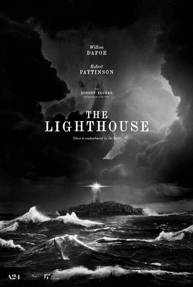 Robert Pattinson stars opposite Willem Dafoe in ‘The Lighthouse,‘ Robert Eggers’ black-and-white tale of two lighthouse keepers on a remote island. © Courtesy of A24