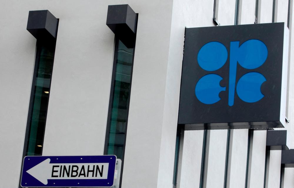 The Opec logo is seen on the organisation’s headquarters building in Vienna. – Reuterspix