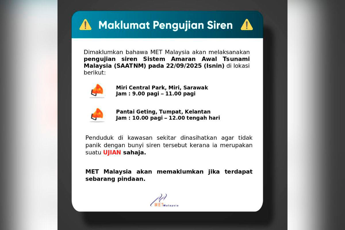 Credit: Malaysian Meteorological Department / Facebook