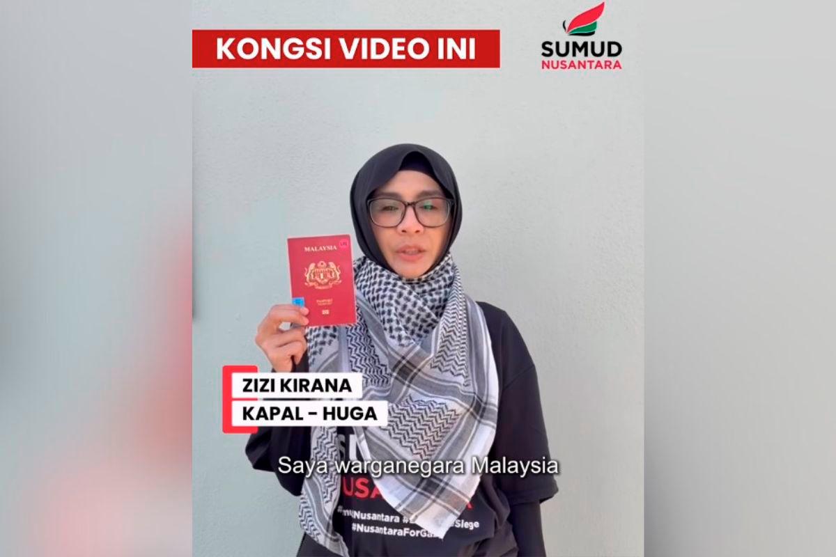 Screengrab via Sumud Nusantara Official’s Facebook reel.