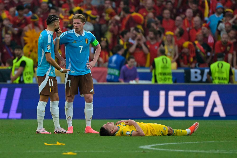 Belgium into last 16 as draw sends Ukraine out of Euro 2024