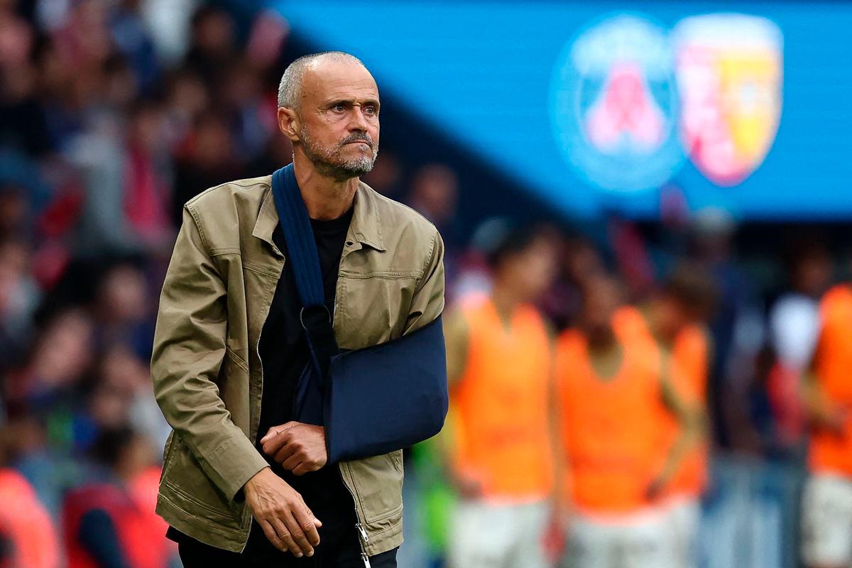 Paris Saint-Germain’s Spanish headcoach Luis Enrique. AFPPix