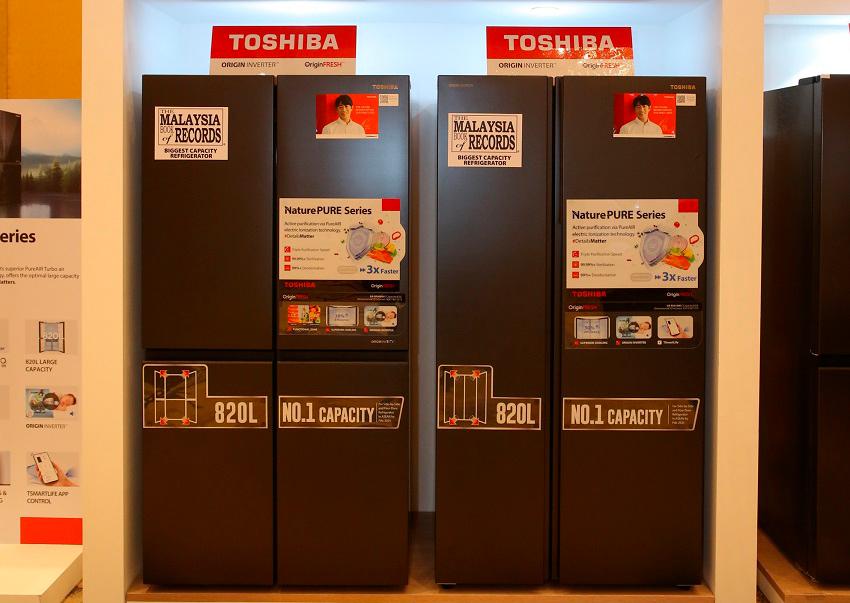 Toshiba NaturePure Series 820L refrigerator. $!Toshiba NaturePure Series 820L refrigerator.