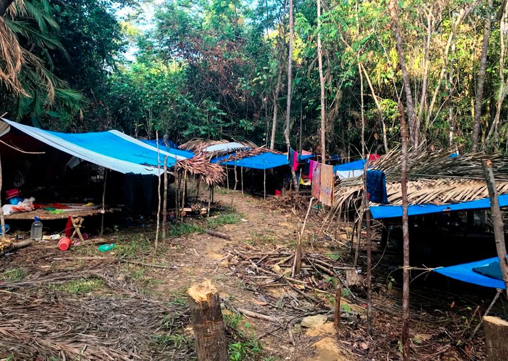 A view of the temporary settlement of Semaq Beri orang asli tribe at Kampung Gerdong, Hulu Terengganu on June 16, 2019. — Bernama