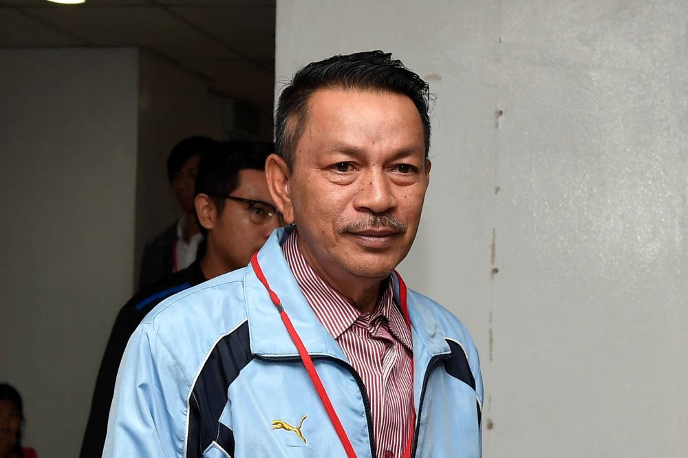 Former General Manager of the Terengganu State Farmers Organization (PPN) Sa’adon Che Yahya, 55, was charged in the Kuala Terengganu sessions court here on two counts of abuse of power, on Feb 27, 2019. — Bernama
