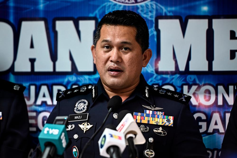 Terengganu police chief, Datuk Mazli Mazlan. - BERNAMAPIX