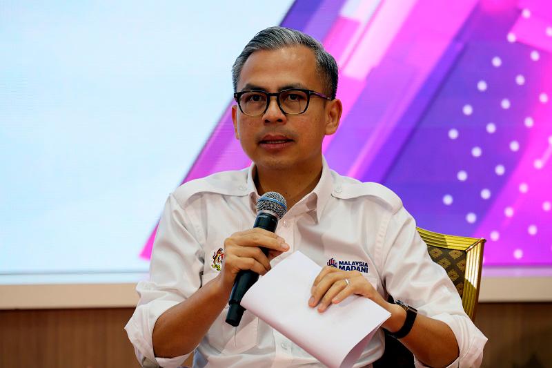 Communications Minister, Fahmi Fadzil. - BERNAMApix